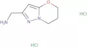 5H,6H,7H-Pyrazolo[3,2-b][1,3]oxazin-2-ylmethanamine dihydrochloride