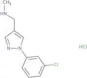 {[1-(3-Chlorophenyl)-1H-pyrazol-4-yl]methyl}(methyl)amine hydrochloride
