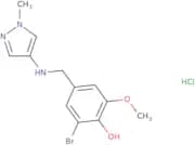 2-Bromo-6-methoxy-4-{[(1-methyl-1H-pyrazol-4-yl)amino]methyl}phenol hydrochloride