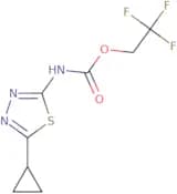 2,2,2-Trifluoroethyl N-(5-cyclopropyl-1,3,4-thiadiazol-2-yl)carbamate