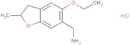 (5-Ethoxy-2-methyl-2,3-dihydro-1-benzofuran-6-yl)methanamine hydrochloride