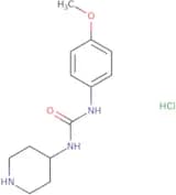3-(4-Methoxyphenyl)-1-(piperidin-4-yl)urea hydrochloride