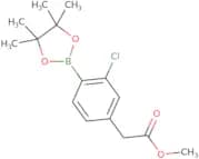 Methyl 2-[3-chloro-4-(4,4,5,5-tetramethyl-1,3,2-dioxaborolan-2-yl)phenyl]acetate