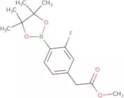 Methyl 2-(3-fluoro-4-(4,4,5,5-tetramethyl-1,3,2-dioxaborolan-2-yl)phenyl)acetate