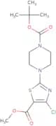 tert-Butyl 4-[4-chloro-5-(methoxycarbonyl)-1,3-thiazol-2-yl]piperazine-1-carboxylate