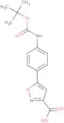 5-(4-([(tert-Butoxy)carbonyl]amino)phenyl)-1,2-oxazole-3-carboxylic acid