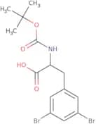 2-{[(tert-Butoxy)carbonyl]amino}-3-(3,5-dibromophenyl)propanoic acid
