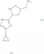 3-Cyclopropyl-5-[(2S,4R)-4-methoxypyrrolidin-2-yl]-1H-1,2,4-triazole dihydrochloride