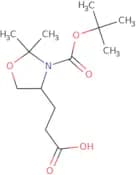 3-[(4R)-3-[(tert-Butoxy)carbonyl]-2,2-dimethyl-1,3-oxazolidin-4-yl]propanoic acid