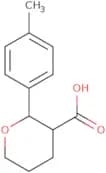 rac-(2R,3R)-2-(4-Methylphenyl)oxane-3-carboxylic acid