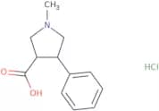 rac-(3R,4S)-1-Methyl-4-phenylpyrrolidine-3-carboxylic acid hydrochloride