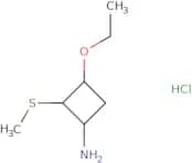 rac-(1R,2S,3R)-3-Ethoxy-2-(methylsulfanyl)cyclobutan-1-amine hydrochloride