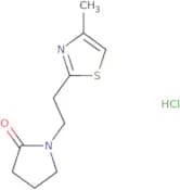 1-[2-(4-Methyl-1,3-thiazol-2-yl)ethyl]pyrrolidin-2-one hydrochloride