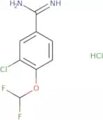 3-Chloro-4-(difluoromethoxy)benzene-1-carboximidamide hydrochloride