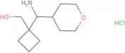 {1-[Amino(oxan-4-yl)methyl]cyclobutyl}methanol hydrochloride