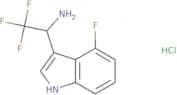 2,2,2-Trifluoro-1-(4-fluoro-1H-indol-3-yl)ethan-1-amine hydrochloride