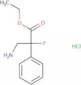 Ethyl 3-amino-2-fluoro-2-phenylpropanoate hydrochloride