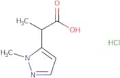 2-(1-Methyl-1H-pyrazol-5-yl)propanoic acid hydrochloride
