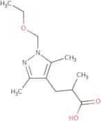 3-[1-(Ethoxymethyl)-3,5-dimethyl-1H-pyrazol-4-yl]-2-methylpropanoic acid