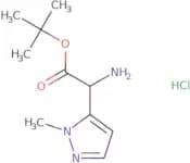 tert-Butyl 2-amino-2-(1-methyl-1H-pyrazol-5-yl)acetate hydrochloride