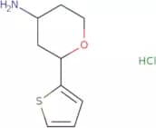 2-(Thiophen-2-yl)oxan-4-amine hydrochloride