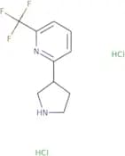 2-(Pyrrolidin-3-yl)-6-(trifluoromethyl)pyridine dihydrochloride