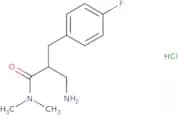3-Amino-2-[(4-fluorophenyl)methyl]-N,N-dimethylpropanamide hydrochloride