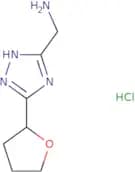 [5-(Oxolan-2-yl)-4H-1,2,4-triazol-3-yl]methanamine hydrochloride