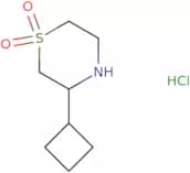 3-​Cyclobutyl-​thiomorpholine 1,​1-​dioxide hydrochloride