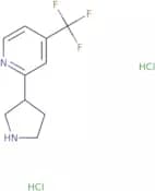 2-(Pyrrolidin-3-yl)-4-(trifluoromethyl)pyridine dihydrochloride