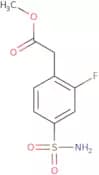 Methyl 2-(2-fluoro-4-sulfamoylphenyl)acetate