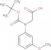 2-{[(tert-Butoxy)carbonyl](3-methoxyphenyl)amino}acetic acid