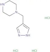 1-[(1H-Pyrazol-4-yl)methyl]piperazine trihydrochloride