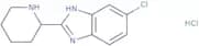5-Chloro-2-(piperidin-2-yl)-1H-1,3-benzodiazole hydrochloride