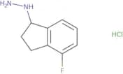 (4-Fluoro-2,3-dihydro-1H-inden-1-yl)hydrazine hydrochloride