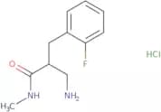 3-Amino-2-[(2-fluorophenyl)methyl]-N-methylpropanamide hydrochloride