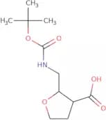 2-({[(tert-Butoxy)carbonyl]amino}methyl)oxolane-3-carboxylic acid