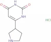 6-(Pyrrolidin-3-yl)-1,2,3,4-tetrahydropyrimidine-2,4-dione hydrochloride