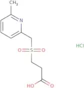 3-[(6-Methylpyridin-2-yl)methanesulfonyl]propanoic acid hydrochloride