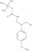 tert-Butyl N-[3-bromo-2-(4-methoxyphenyl)propyl]carbamate