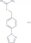 ({[4-(1H-Pyrazol-1-yl)phenyl]methyl}sulfanyl)methanimidamide hydrochloride