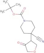 tert-Butyl 4-cyano-4-(4-oxooxolan-3-yl)piperidine-1-carboxylate