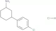 3-(4-Chlorophenyl)cyclohexan-1-amine hydrochloride