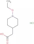 2-(1-Ethoxypiperidin-4-yl)acetic acid hydrochloride