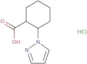 2-(1H-Pyrazol-1-yl)cyclohexane-1-carboxylic acid hydrochloride