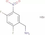 (2,4-Difluoro-5-nitrophenyl)methanamine hydrobromide