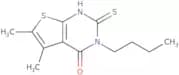 3-Butyl-5,6-dimethyl-2-sulfanyl-3H,4H-thieno[2,3-d]pyrimidin-4-one