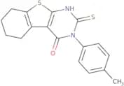 4-(4-Methylphenyl)-5-sulfanyl-8-thia-4,6-diazatricyclo[7.4.0.0,2,7]trideca-1(9),2(7),5-trien-3-one