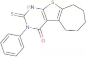 4-Phenyl-5-sulfanyl-8-thia-4,6-diazatricyclo[7.5.0.0,2,7]tetradeca-1(9),2(7),5-trien-3-one