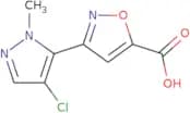 3-(4-Chloro-1-methyl-1H-pyrazol-5-yl)-1,2-oxazole-5-carboxylic acid